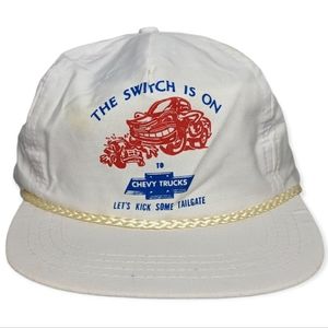 Vintage Sportcap White Chevy Trucks Adjustable Baseball Hat